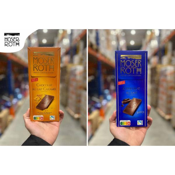 Moser Roth Praline 150 g, Moser Roth Noisette 150 g, Moser Roth Nuss Mandel / Knusper Nugat (07.10.2025) 150 g, Moser Roth Knusper Nugat 150 g, Moser Roth Nuss Mandel 150 g, Moser Roth Himbeere Mandel/Gerostete Haselnuss (ПОШКОДЖЕНІ УПАКОВКИ) 125 g, Moser Roth Sauerkirsch-Chili (Вишня-Перець) 150 g, Moser Roth Chocoladen-Truffel (Шоколад-Трюфель) 150 g, Moser Roth Orange (Апельсин) 150 g, Moser Roth Mini Ostereier Edel Bitter з начинкою 150 g, Moser Roth Caramel 125 g, Moser Roth Edel Vollmilch 125 g, Moser Roth Sea Salt & Caramel 125 g, Moser Roth Delice Praline Edel Zaribatter / Delice Hazelnut Creme 150 g, Moser Roth Rhabarber Crumble (Ревінь) 150 g, Moser Roth Passionsfrucht (Маракуйя) 150 g, Moser Roth Spagetti-Eis (Полуниця) 150 g, Moser Roth Delice Praline Au Lait 150 g, Moser Roth Delice Blanc 150 g, Moser Roth Noisettes Nougat 150 g, Moser Roth Mango, Cocos, Erdbeere, Sommer Colection 140 g, Moser Roth Framboises et Amandes 125 g, Moser Roth Milk / Dark 70% 125 g, Moser Roth Nougat/Blanc/Praline Au Lait 150 g